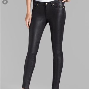 LIKE NEW 7 for all Mankind faux leather skinny